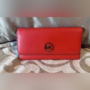Michael Kors leather Wallet burnt orange